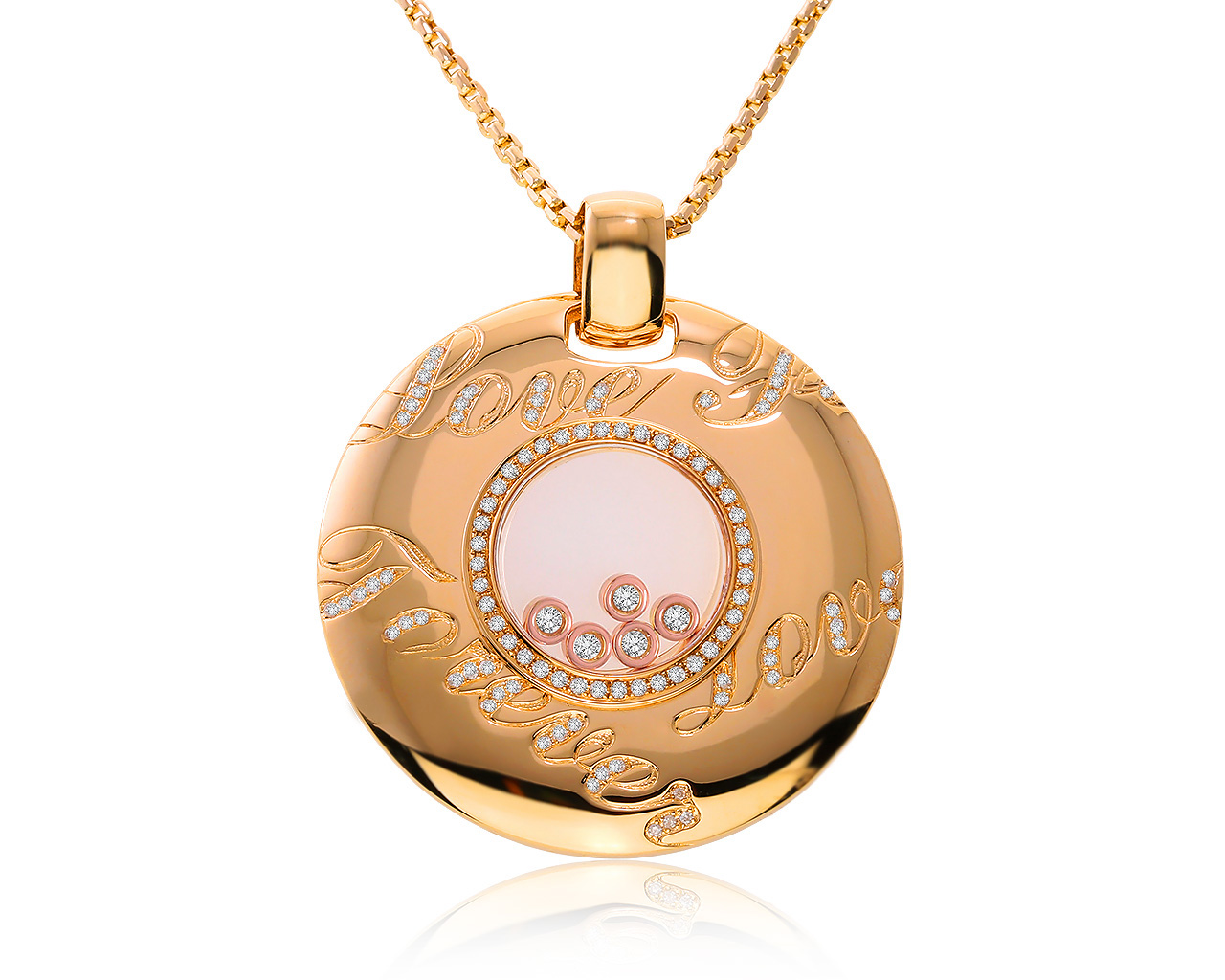 Шикарный золотой кулон с бриллиантами 1.16ct 111220/3