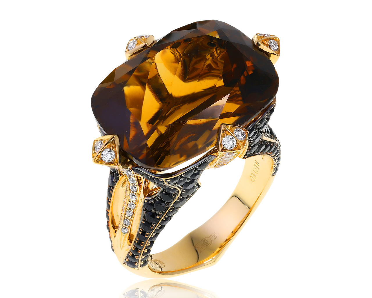 Оригинальное золотое кольцо с кварцем 18.95ct Stephen Webster