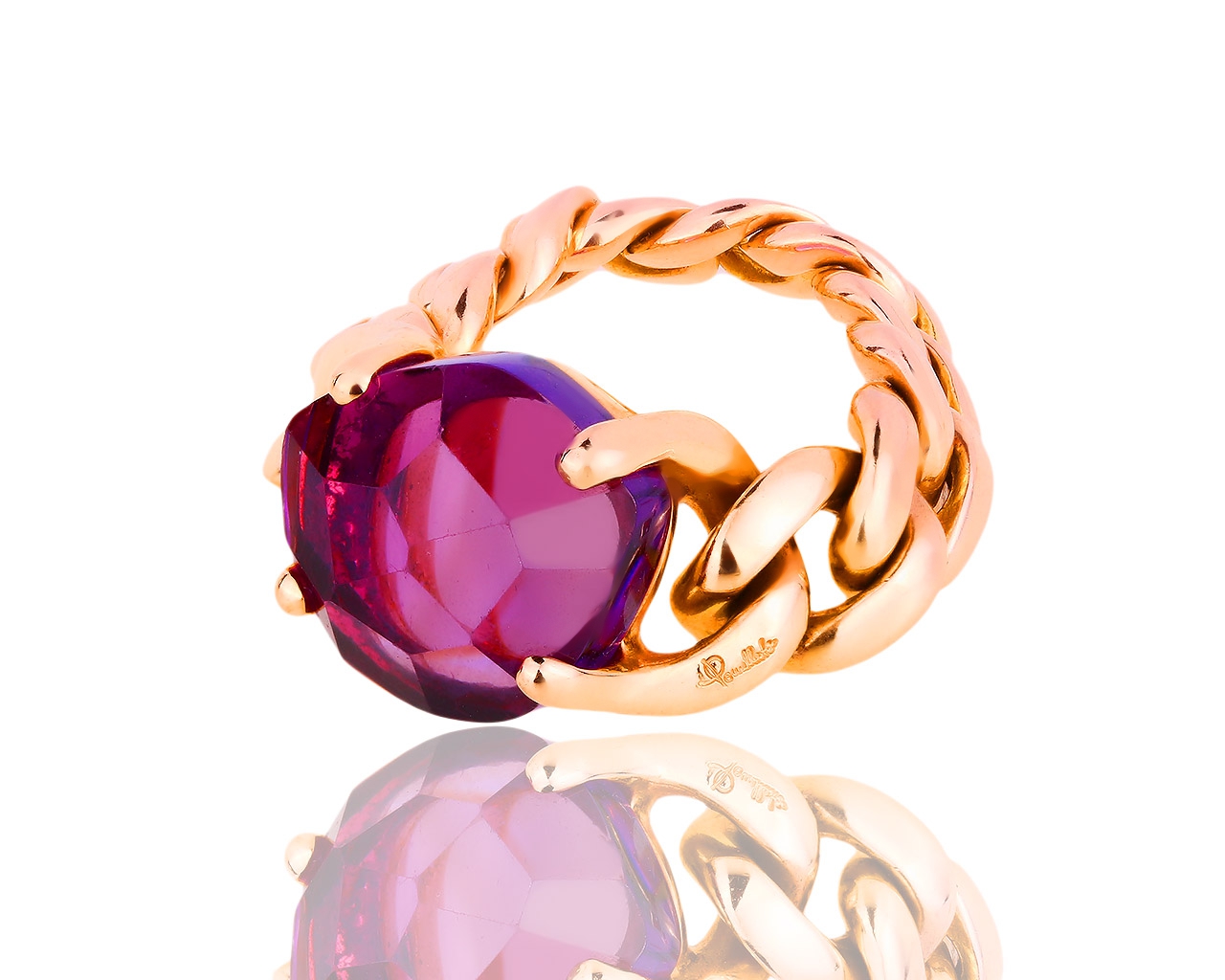 Нежное золотое кольцо с аметистом Pomellato Lola 230818/9