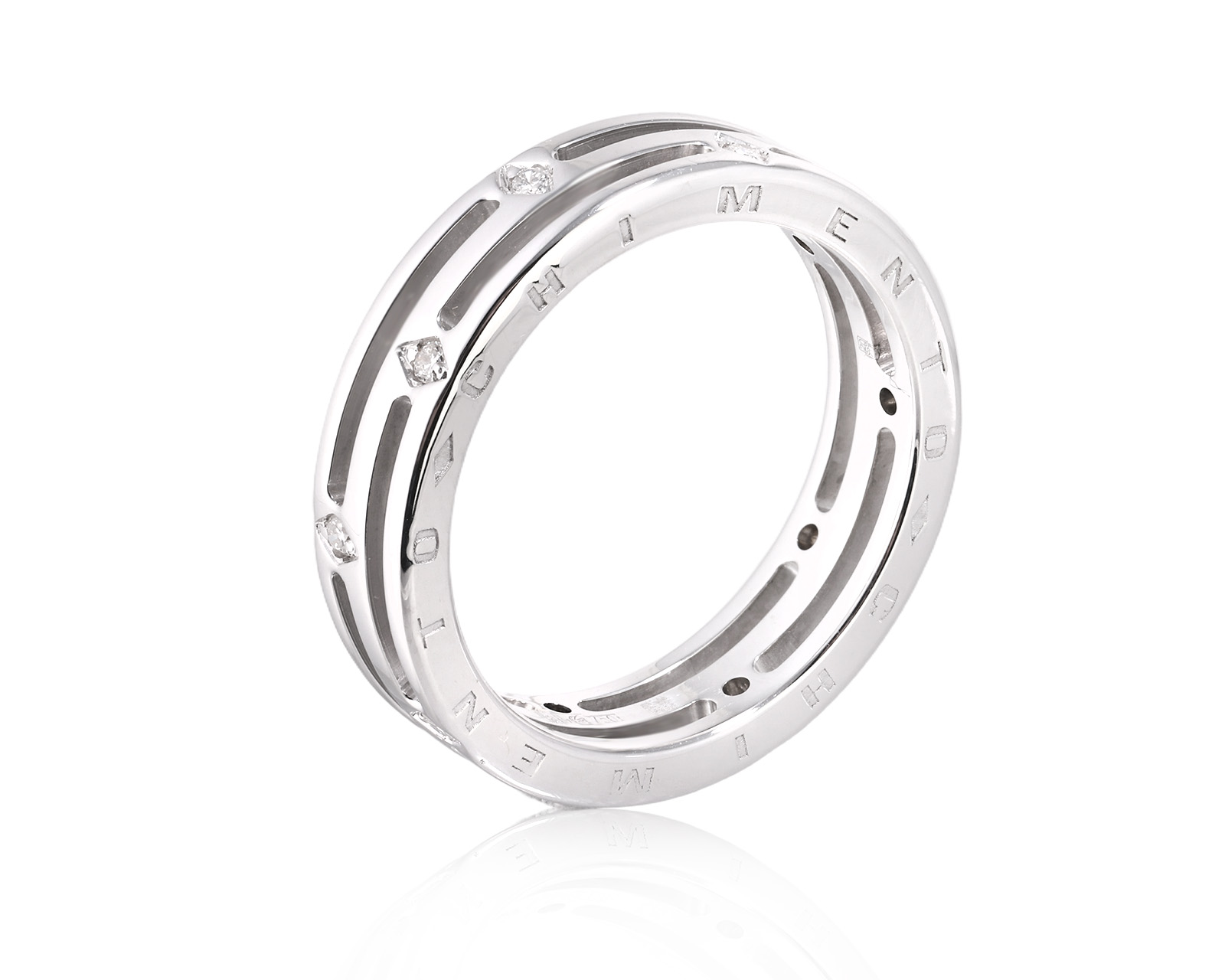 Оригинальное золотое кольцо с бриллиантами 0.14ct Chimento 170925/5