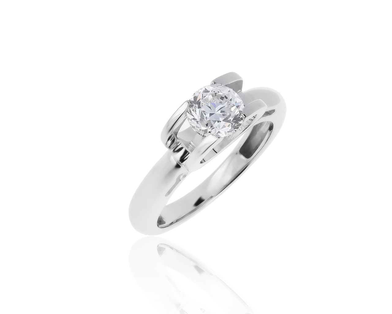 Великолепное золотое кольцо с бриллиантом 1.00ct 271219/2