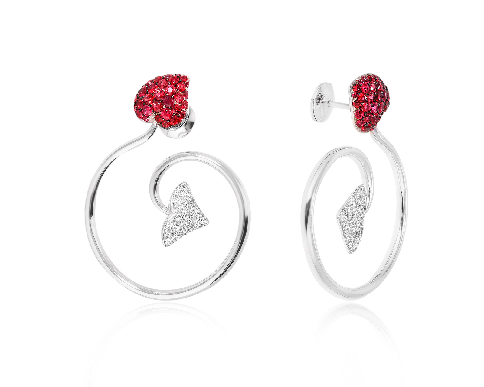 Оригинальные золотые серьги со шпинелью 1.76ct Dior Diablotin