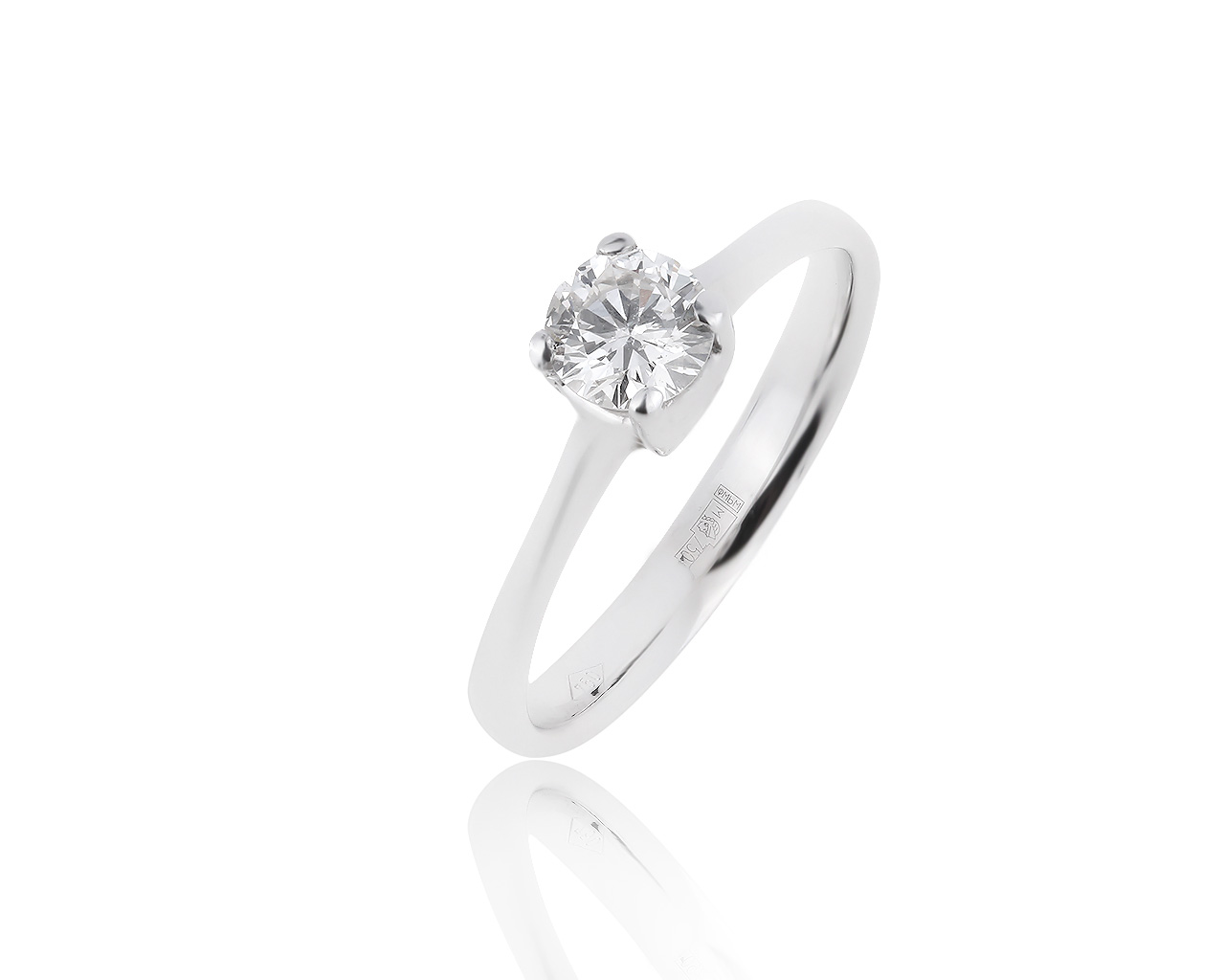 Шикарное золотое кольцо с бриллиантом 0.50ct 110419/17
