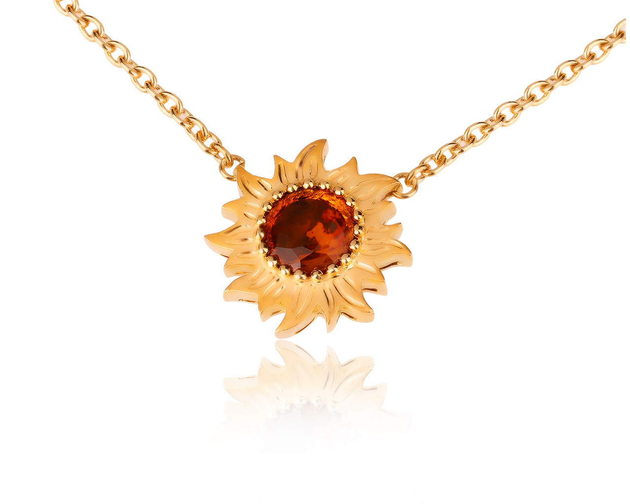 Оригинальный золотой кулон с цитрином 0.75ct Carrera y Carrera Sol Y Sombra 200820/16