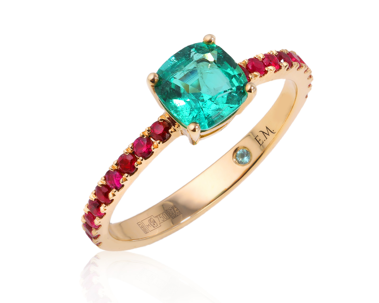 Золотое кольцо с изумрудом Замбия 0.86ct Evgeny Matveev 151025/Б227 Золотое кольцо с изумрудом Замбия 0.86ct Evgeny Matveev 151025/Б227