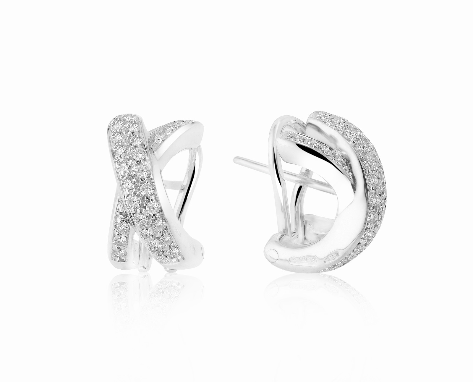 Оригинальные золотые серьги с бриллиантами 0.45ct Antonini 300721/9