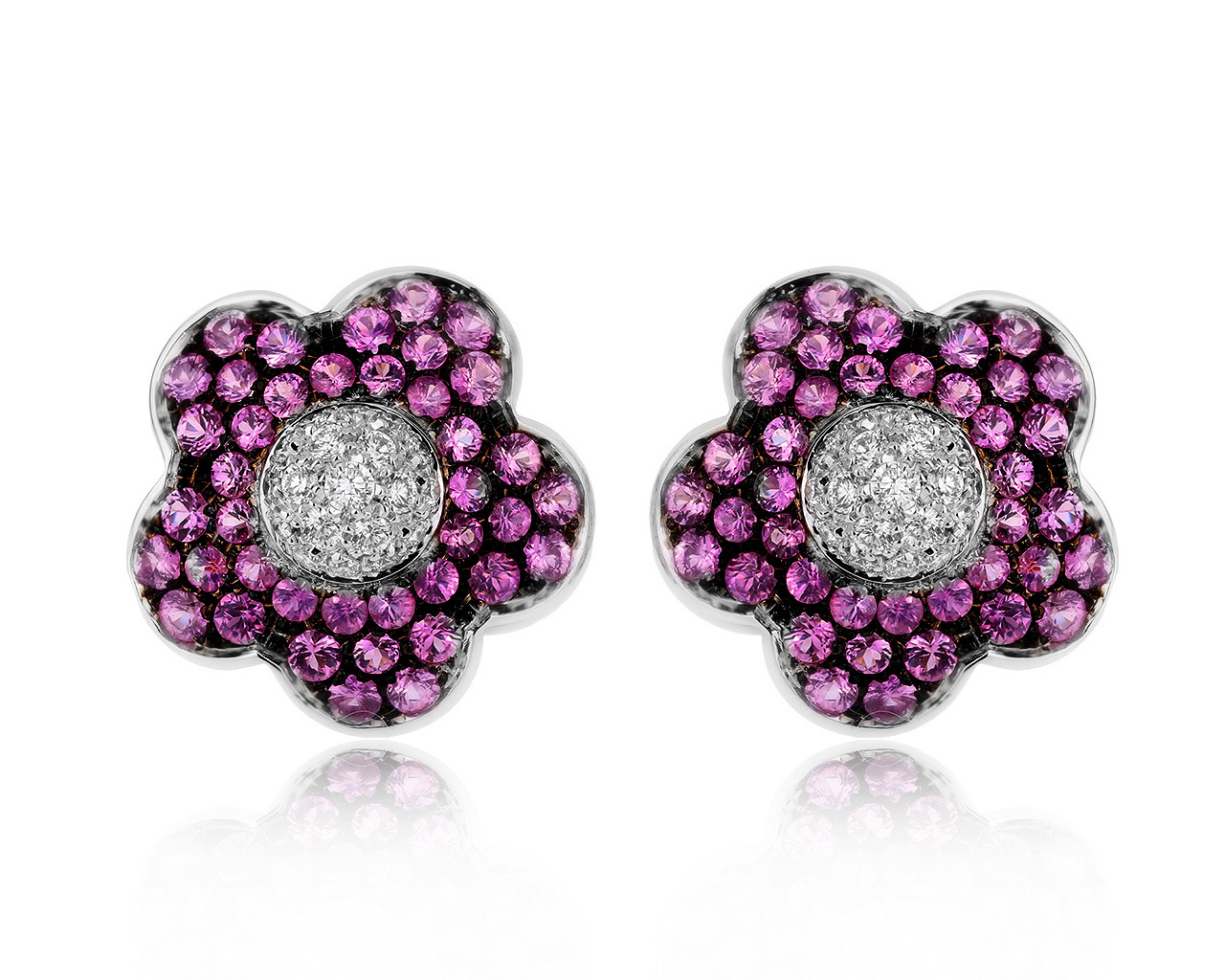 Оригинальные золотые серьги с сапфирами Pasquale Bruni 240720/6