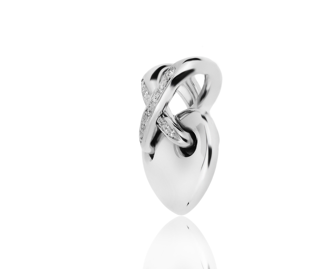 Оригинальный золотой кулон с бриллиантами 0.12ct Chaumet