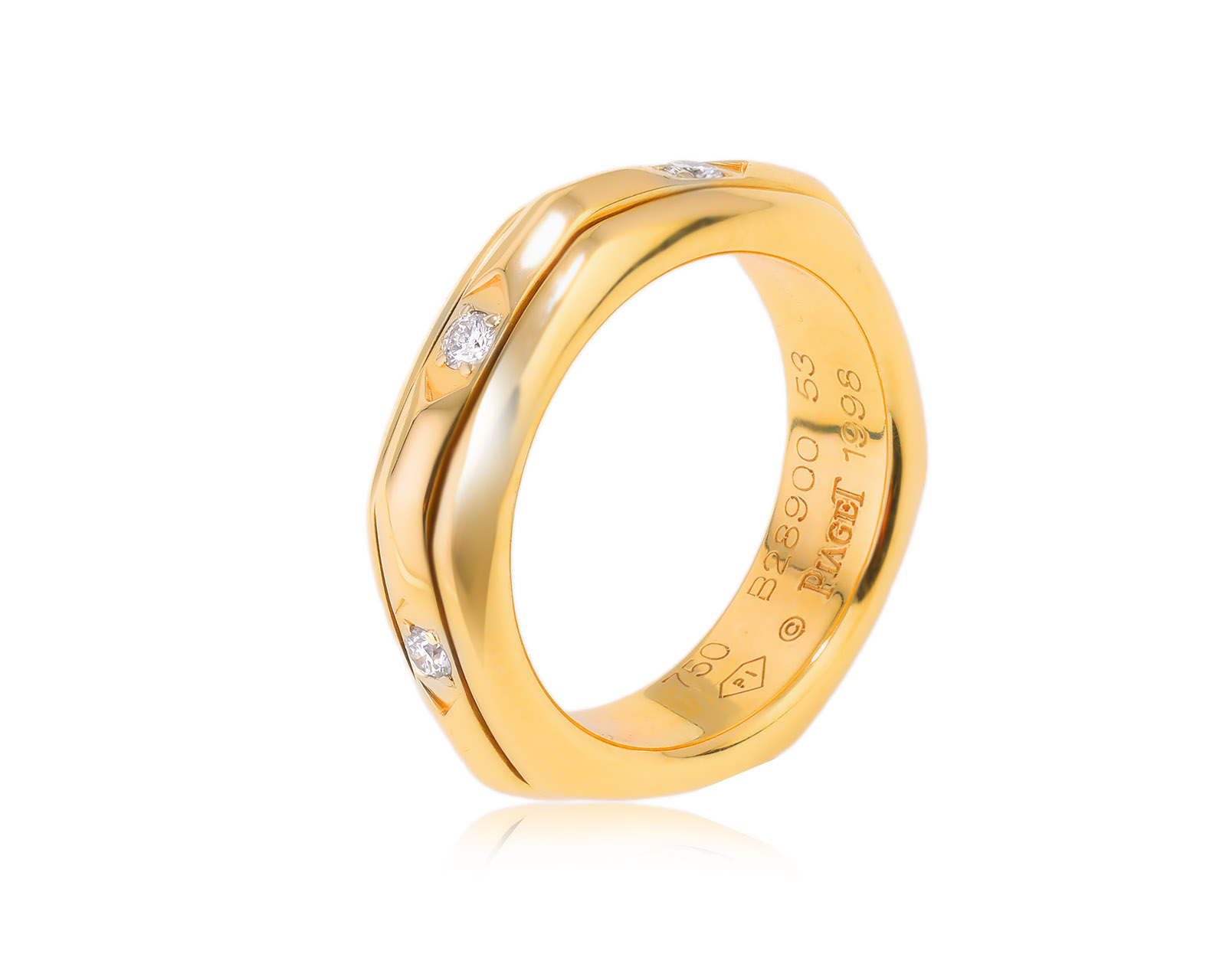 Оригинальное золотое кольцо Piaget Possession