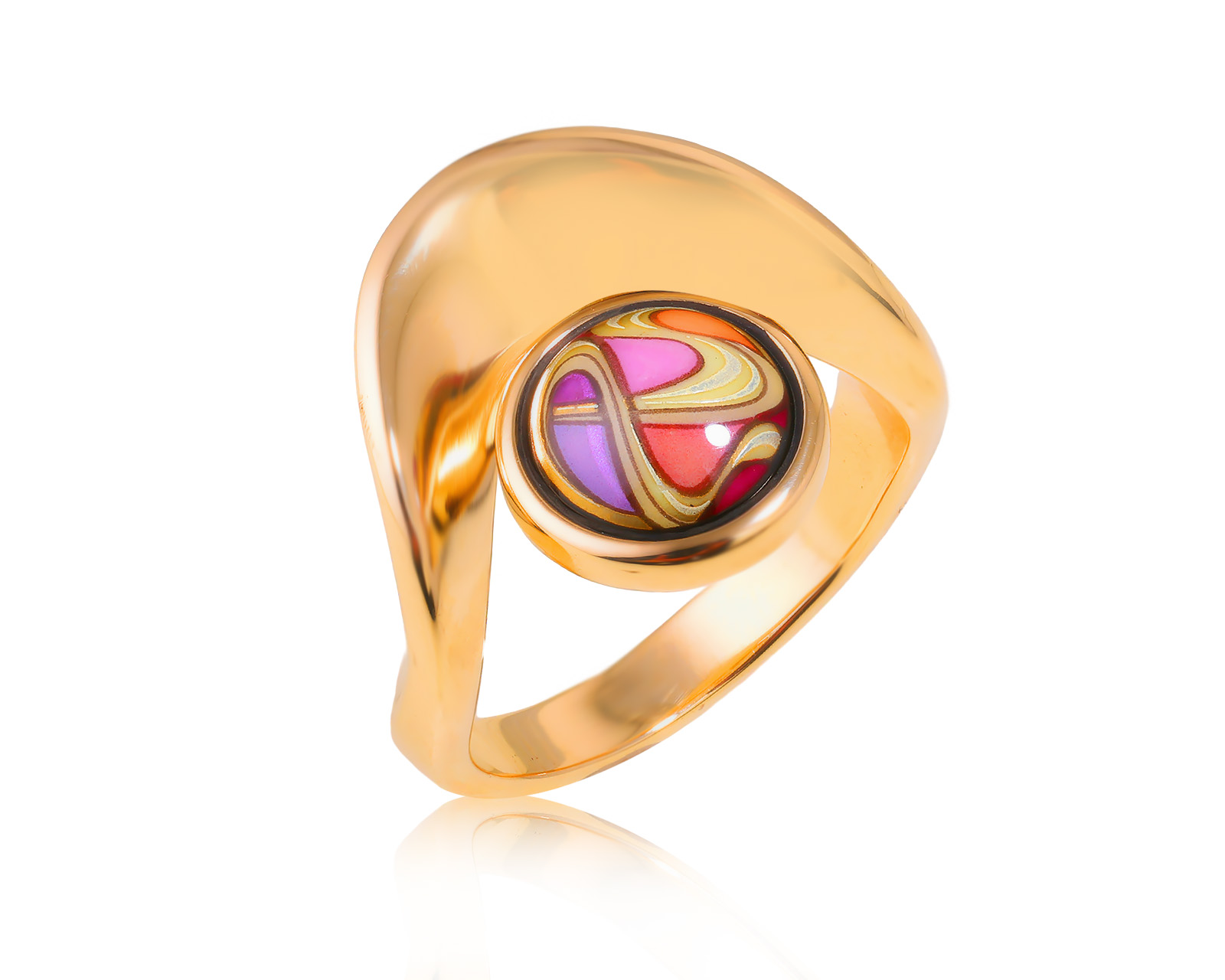 Оригинальное золотое кольцо с эмалью Frey Wille 160124/4