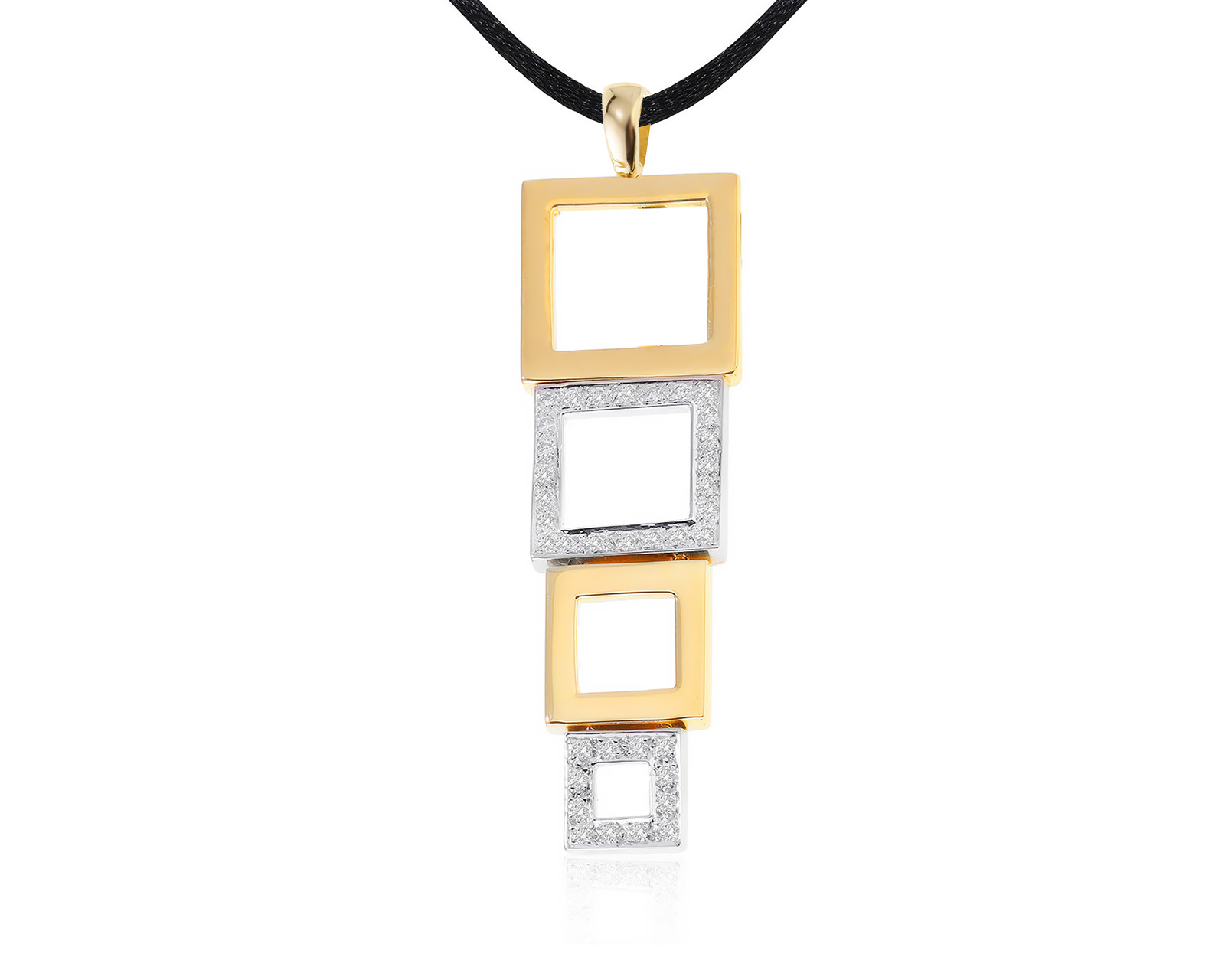 Изысканный золотой кулон с бриллиантами 0.23ct 241222/4