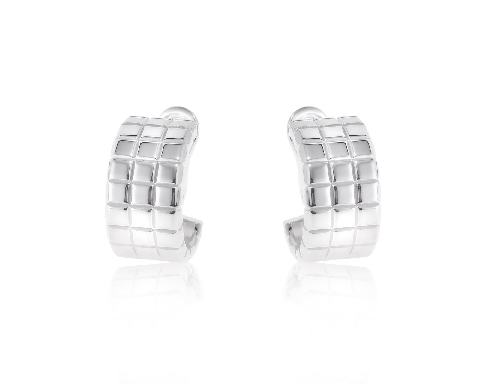 Оригинальные золотые серьги Chopard Ice Cube 211222/6 Оригинальные золотые серьги Chopard Ice Cube 211222/6