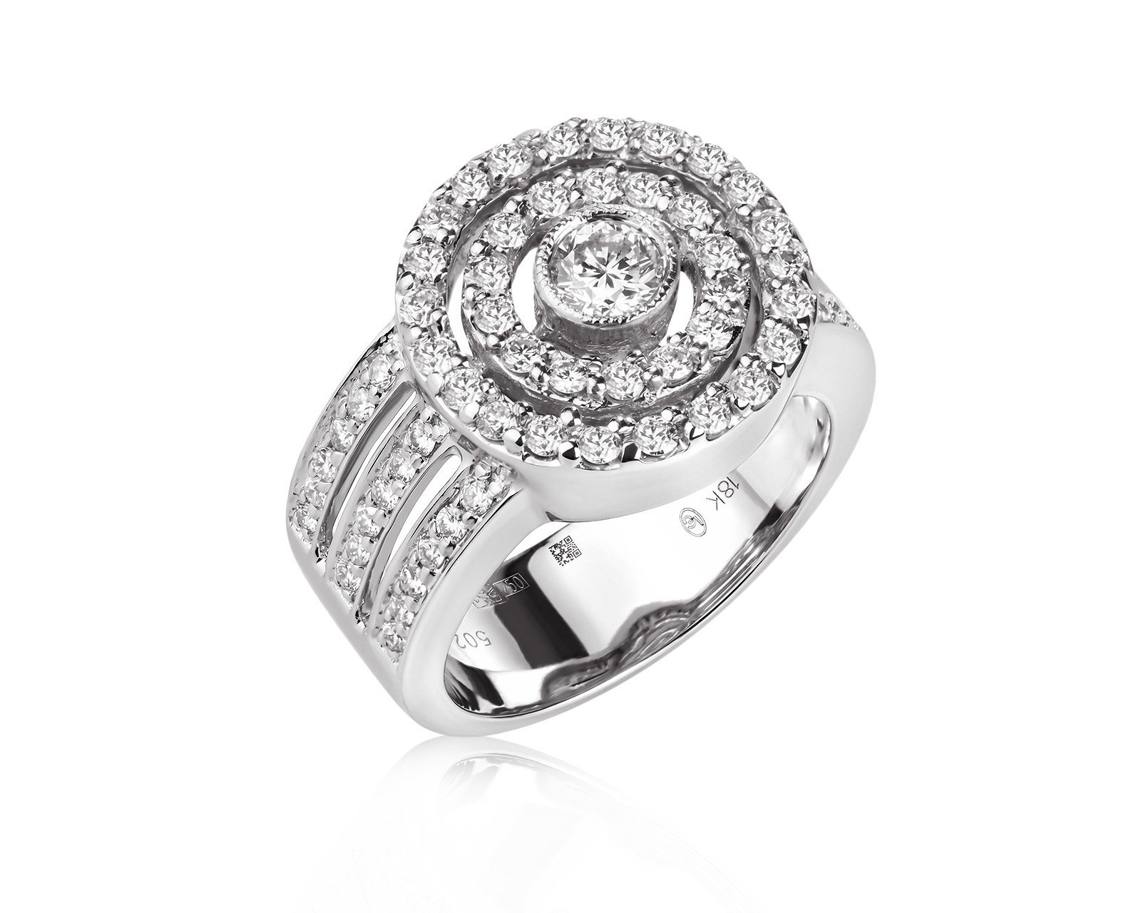 Золотое кольцо с бриллиантами 0.95ct 040326/9