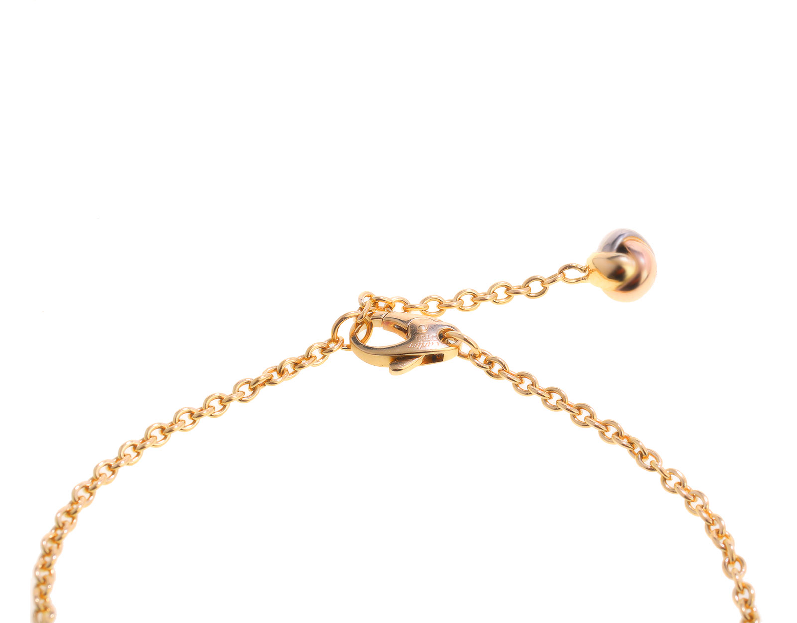 Оригинальный золотой браслет Cartier Trinity