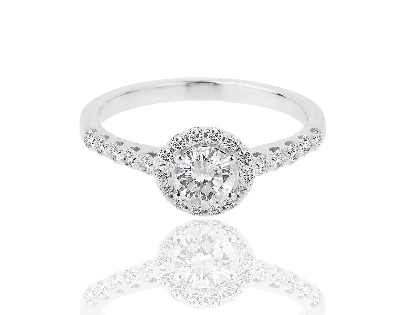 Прелестное золотое кольцо с бриллиантами 0.65ct 240918/3