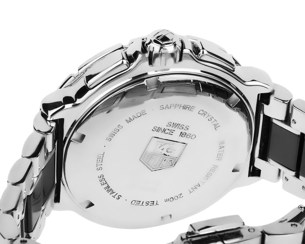 Стальные часы с бриллиантами 0.53ct Tag Heuer