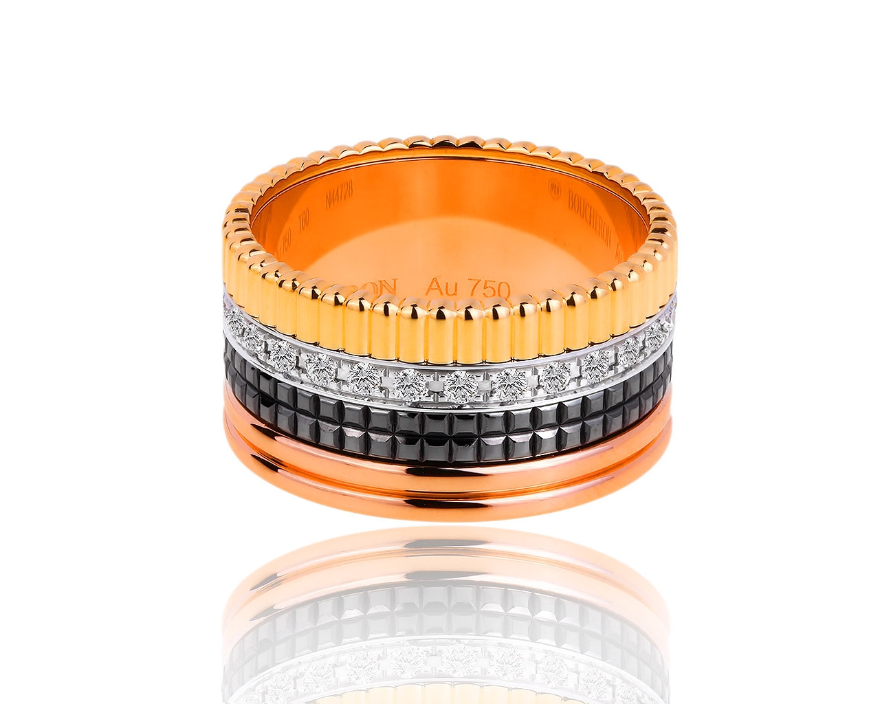 Солидное золотое кольцо Boucheron Quatre Classique
