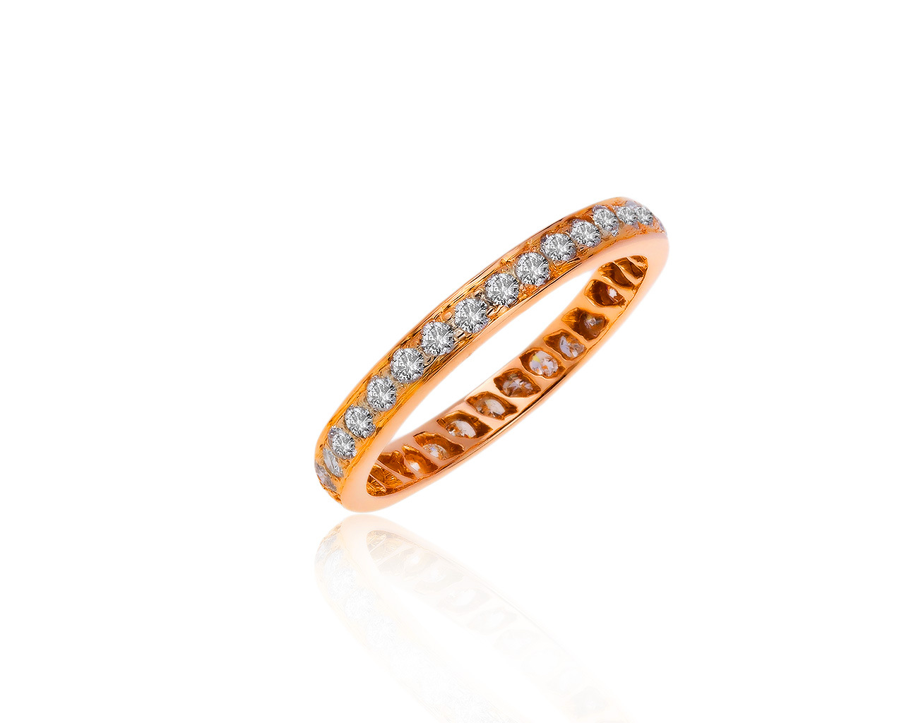 Модное золотое кольцо с бриллиантами 0.71ct 310719/4