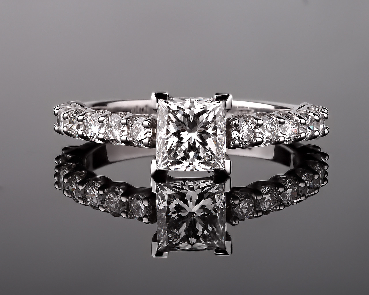 Роскошное золотое кольцо с бриллиантами 1.71ct 070717/5