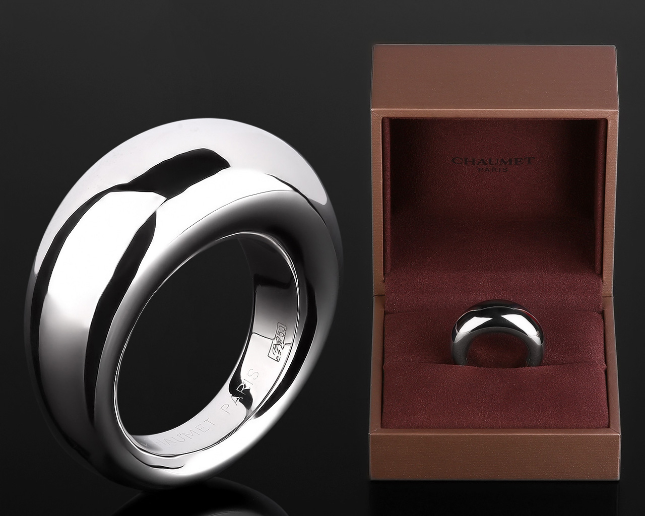 Массивное золотое кольцо Chaumet Anneau 261217/21