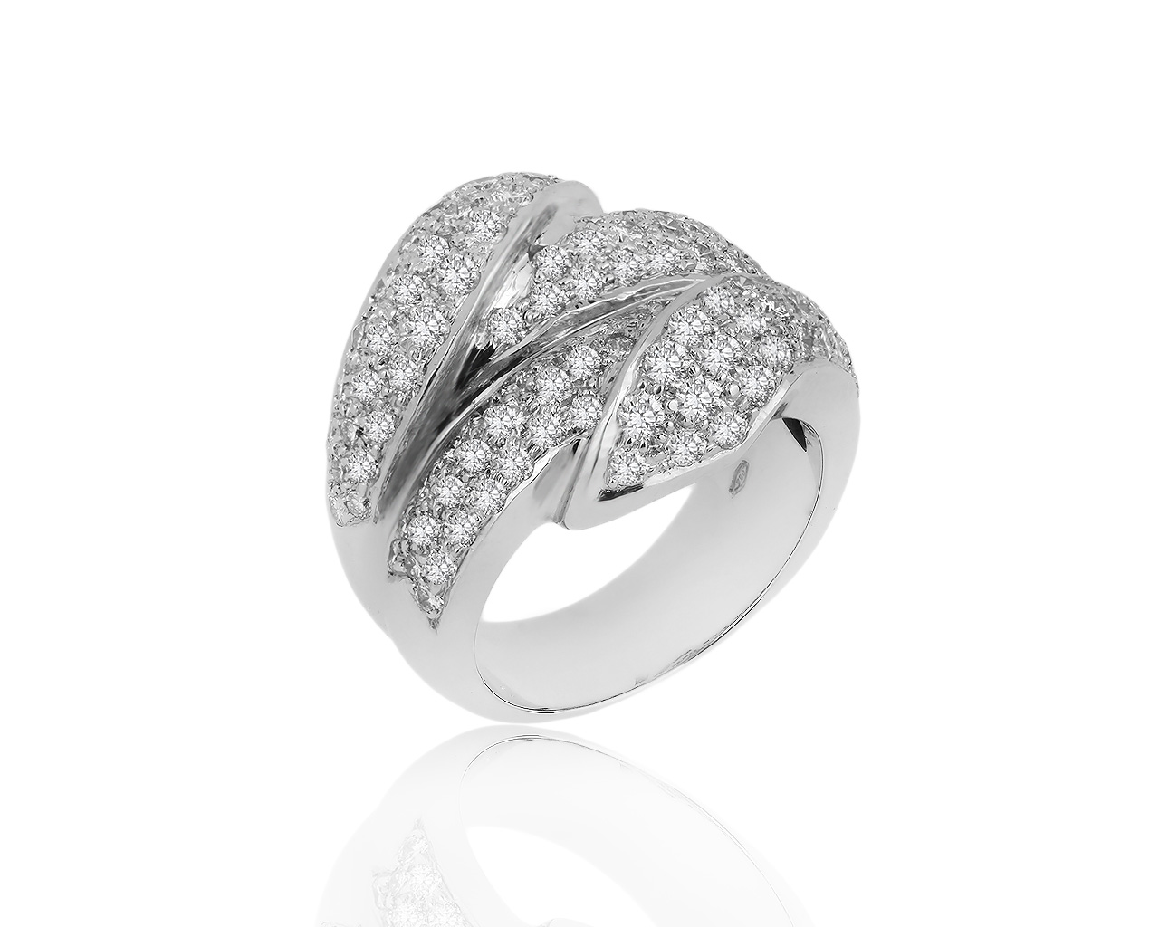 Итальянское золотое кольцо с бриллиантами 2.44ct 160120/1