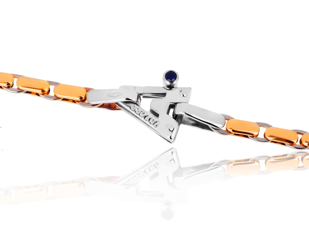 Оригинальная золотая цепь с бриллиантом 0.03ct Arkano 121019/8