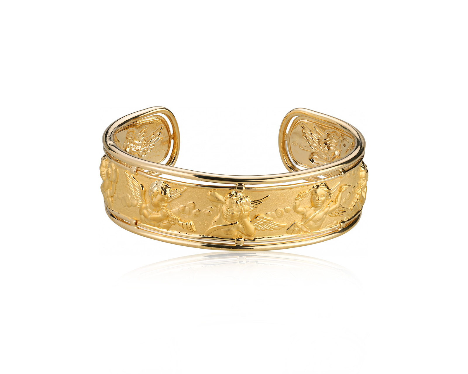 Оригинальный золотой браслет Carrera y Carrera Angelitos Ronda Cuff 130926/5