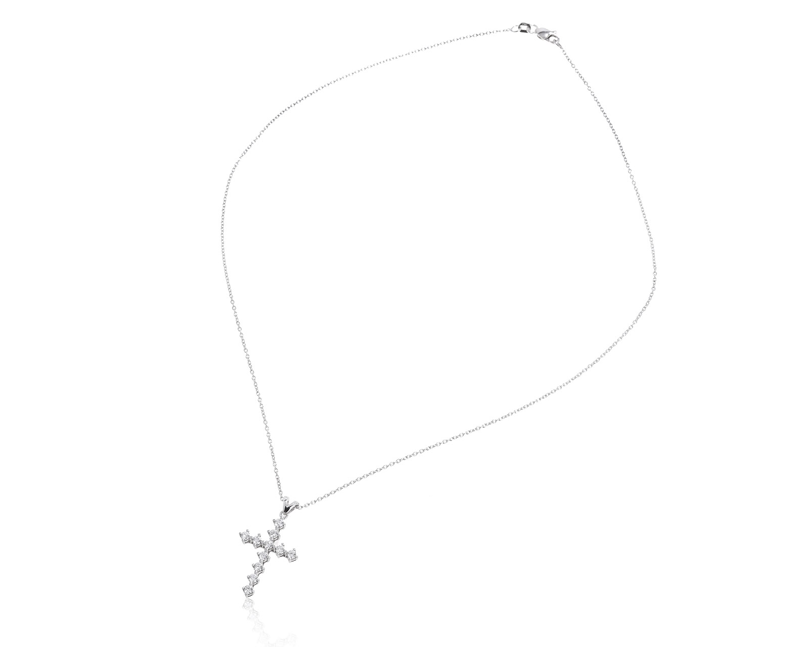 Изысканный золотой кулон с бриллиантами 0.66ct