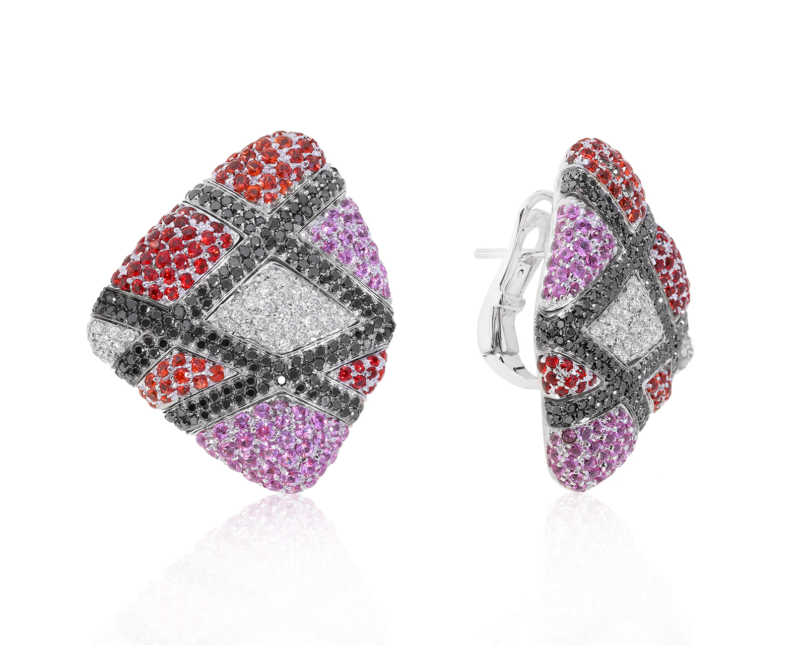 Оригинальные золотые серьги с сапфирами 7.11ct Palmiero 081221/8