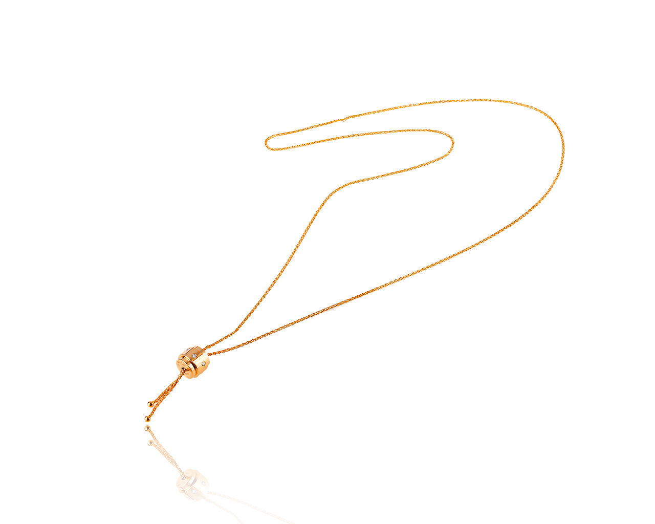 Оригинальное золотое колье с бриллиантами 0.15ct Piaget