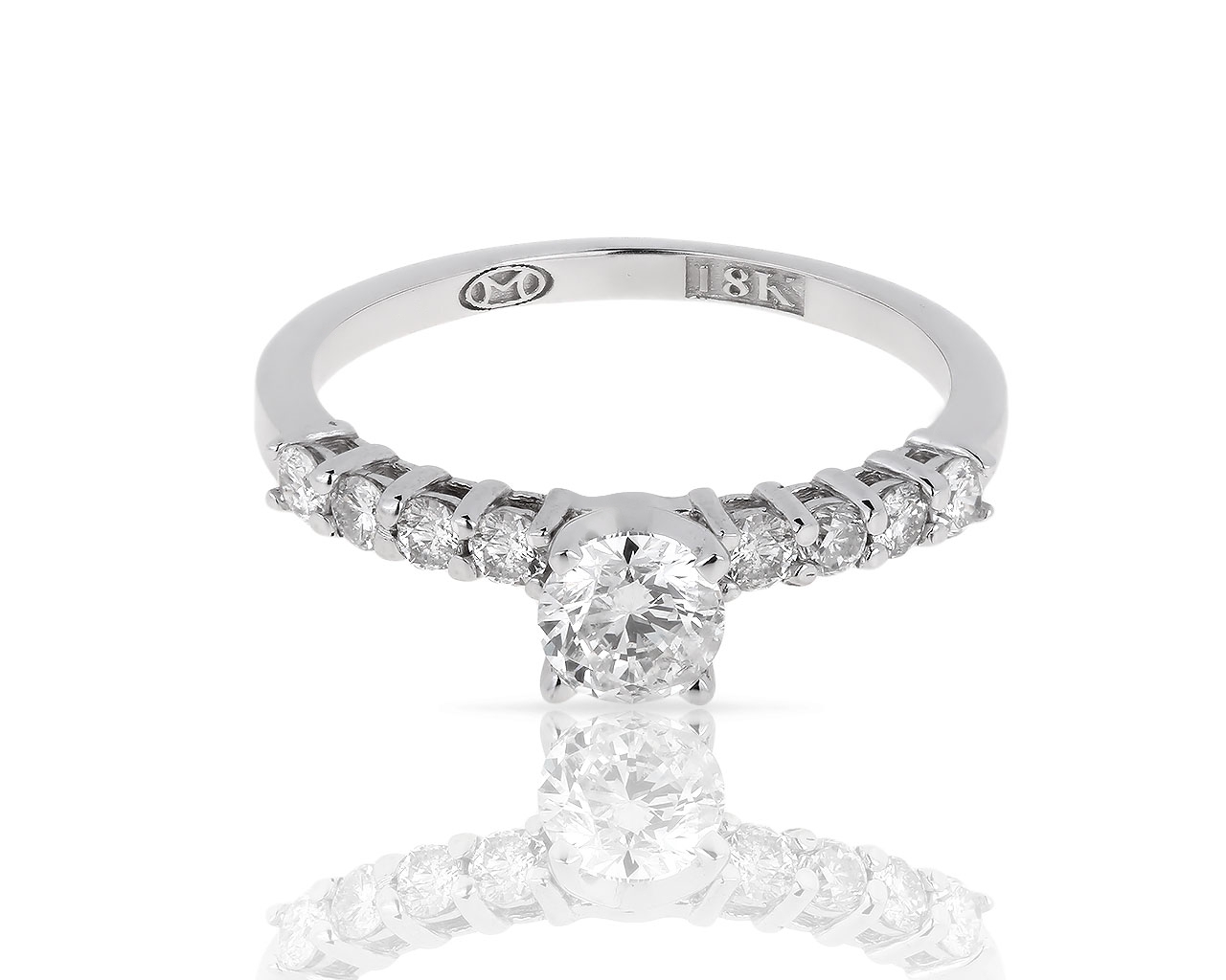 Интересное золотое кольцо с бриллиантами 0.66ct 170718/1