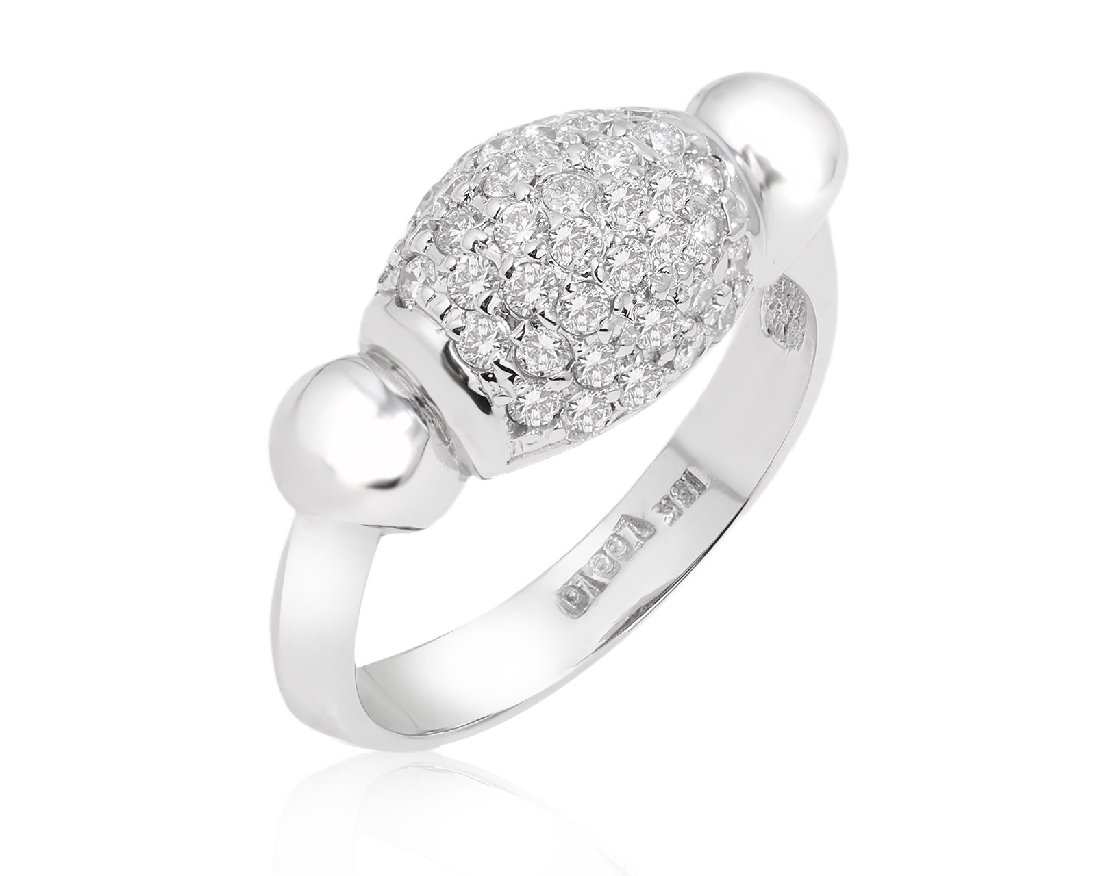 Золотое кольцо с бриллиантами 0.54ct 140825/5