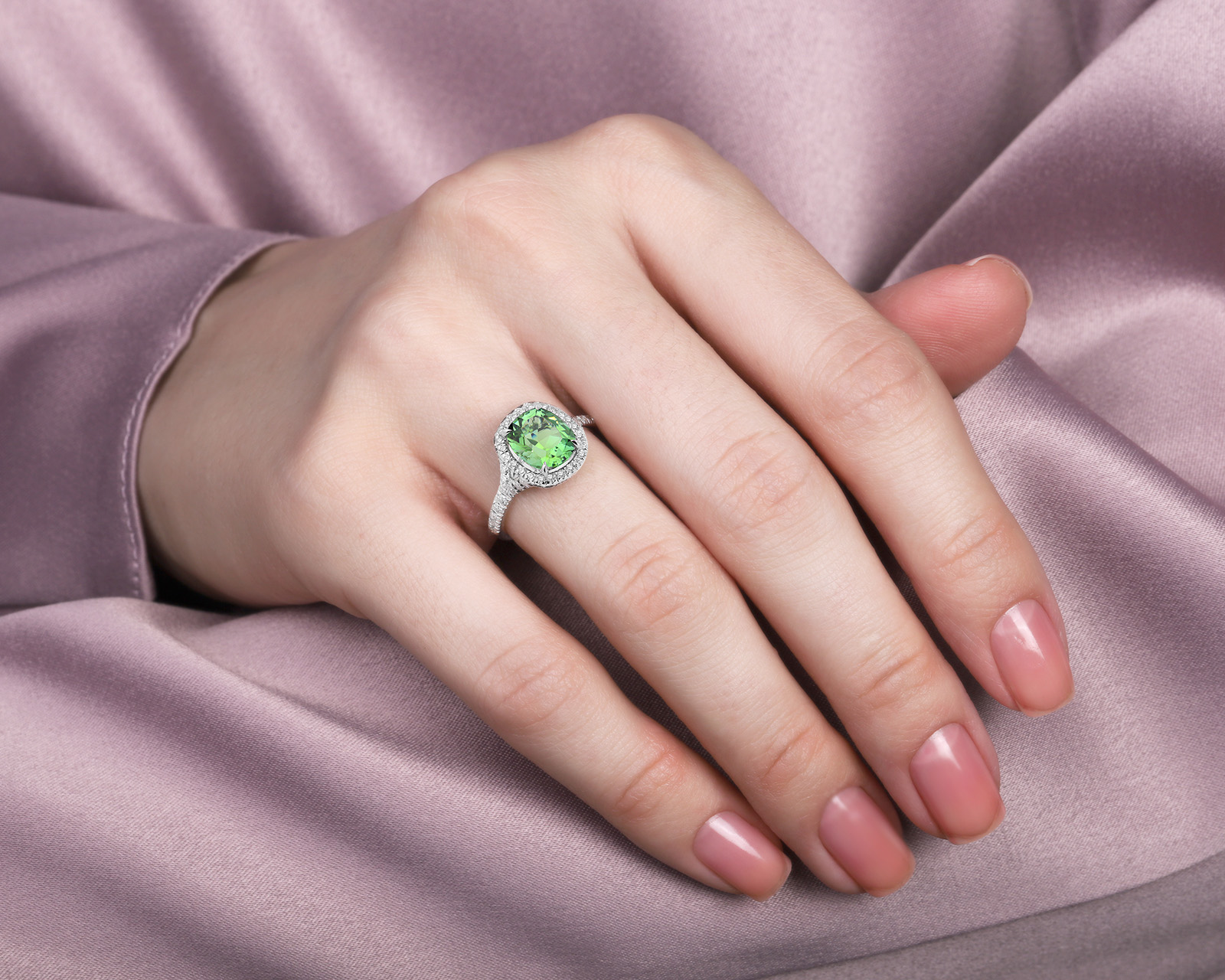 Оригинальное золотое кольцо с турмалином 2.36ct Constantin Artmayer