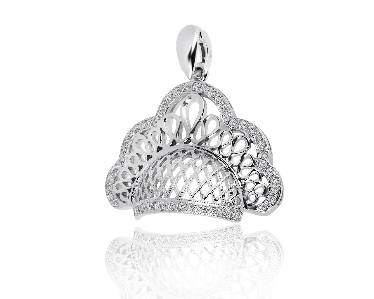 Изящная золотая подвеска с бриллиантами 0.52ct 050218/8 Изящная золотая подвеска с бриллиантами 0.52ct 050218/8