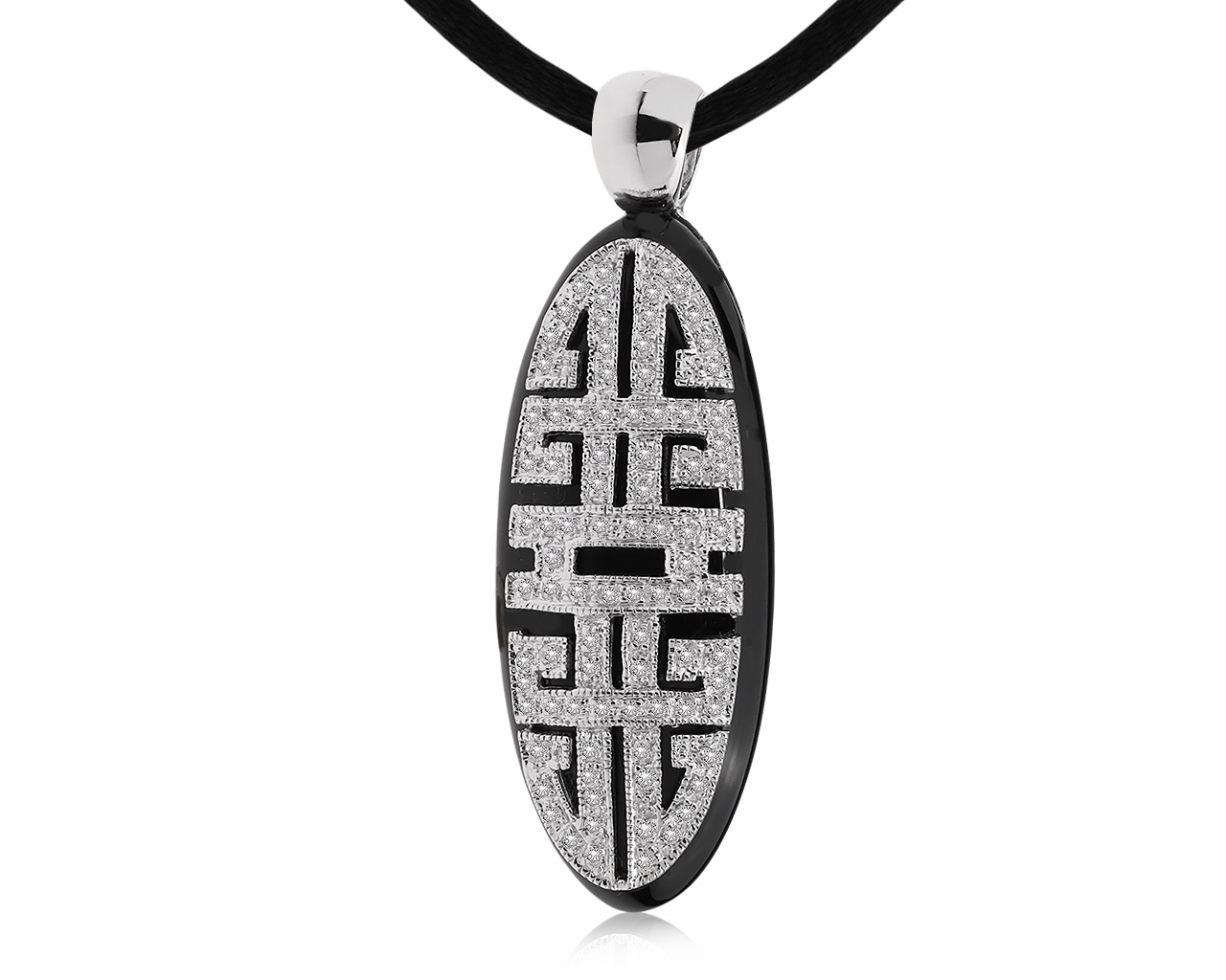 Завораживающий золотой кулон с бриллиантами 0.38ct 150920/6