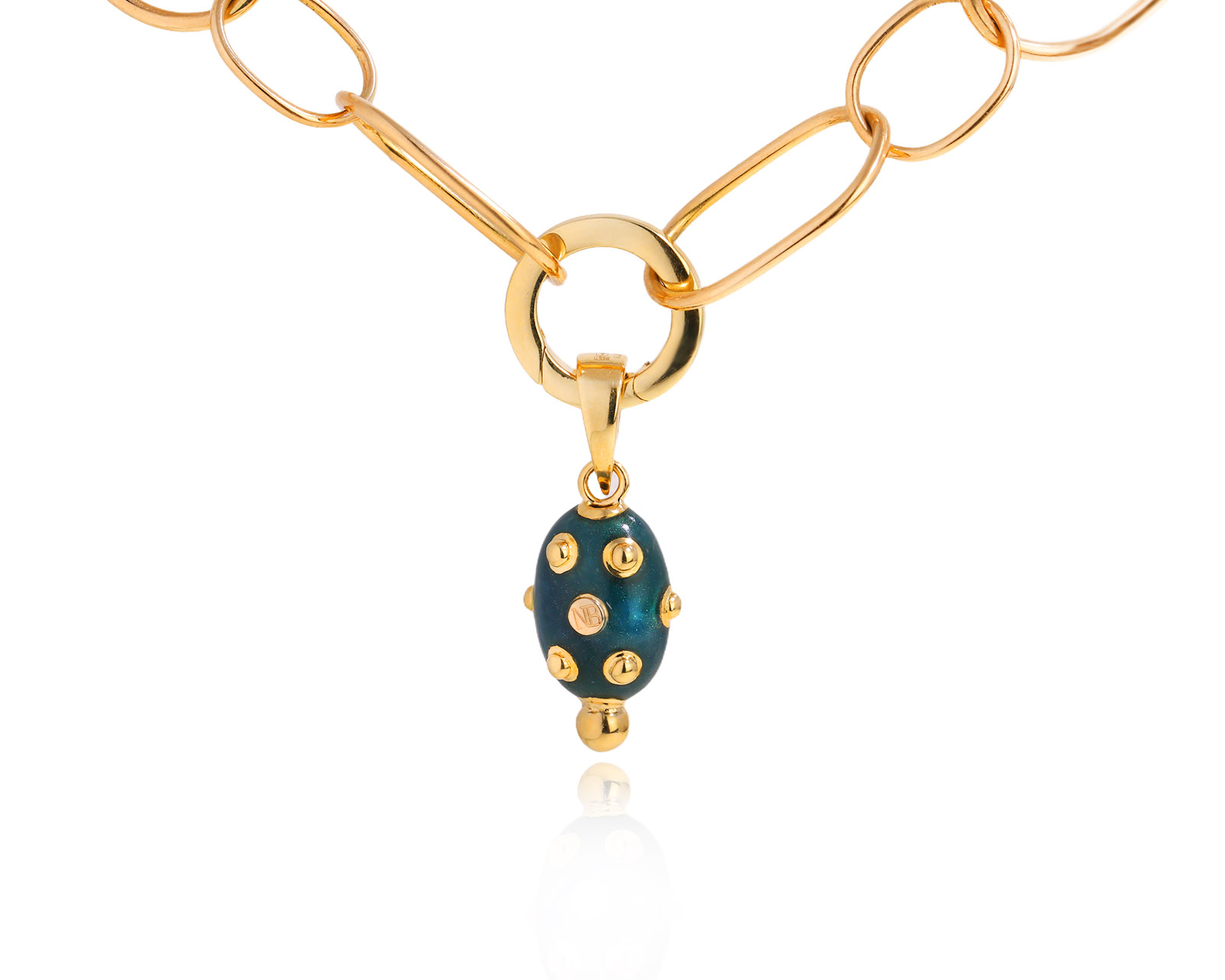 Оригинальный золотой кулон с эмалью Nouvelle Bague 070325/3 Оригинальный золотой кулон с эмалью Nouvelle Bague 070325/3