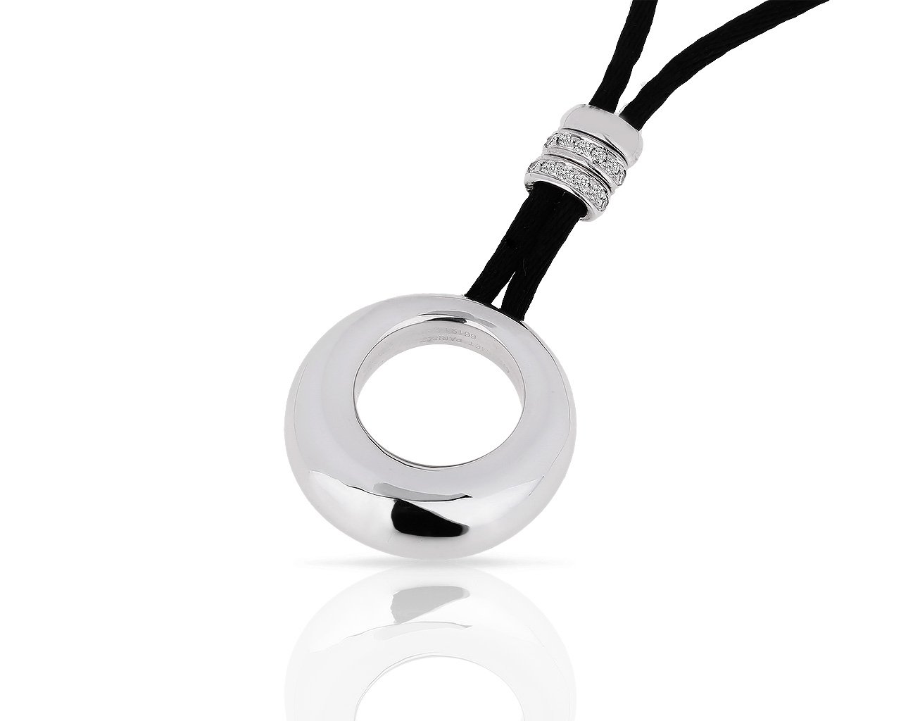 Оригинальный золотой кулон с бриллиантами 0.18ct Chaumet Anneau 140618/2