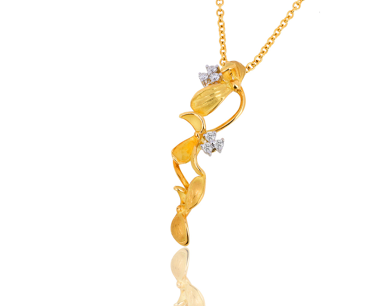 Золотая подвеска с бриллиантами 0.15ct Annamaria Cammilli 220818/3