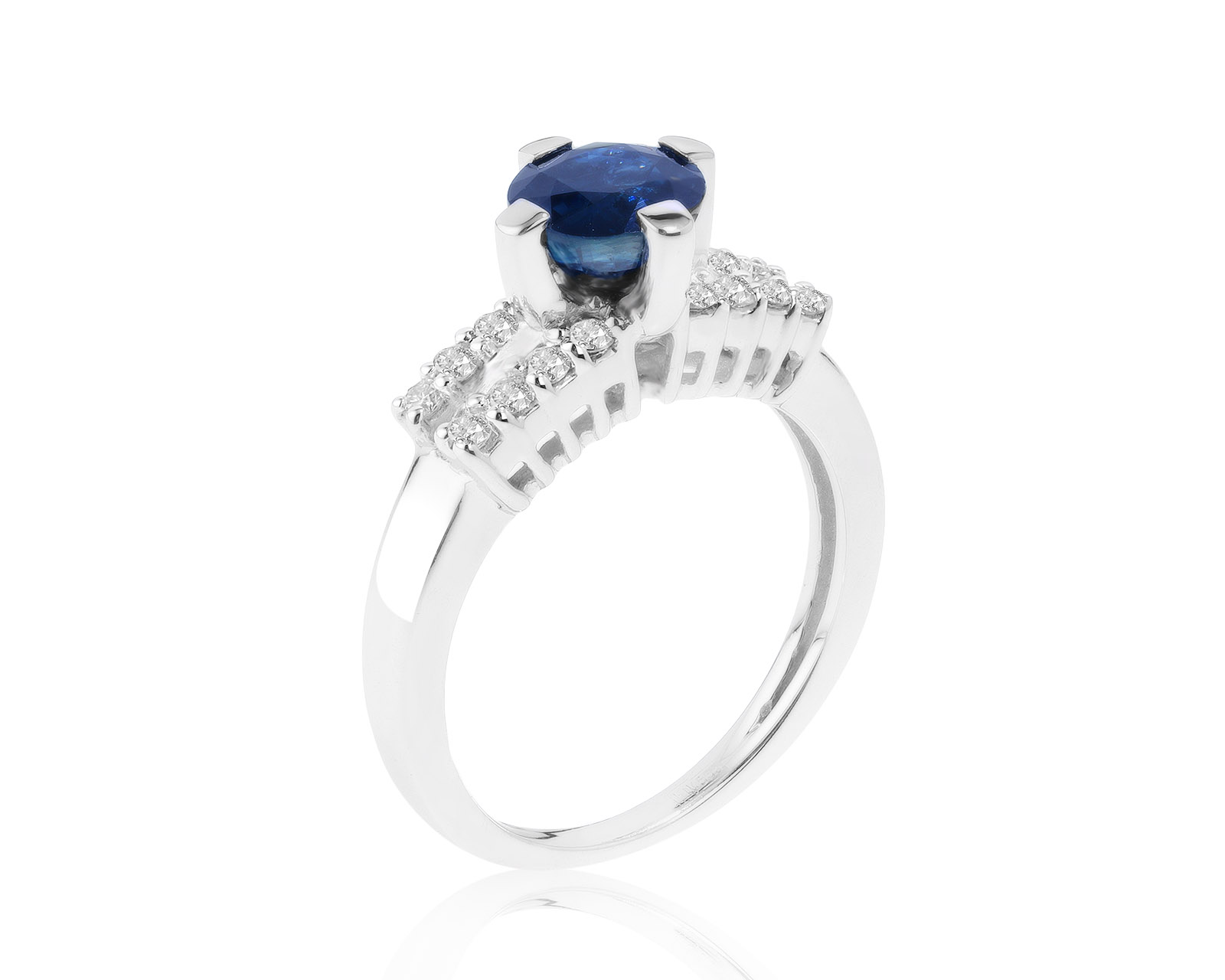 Притягательное золотое кольцо с сапфиром 1.06ct 211121/1