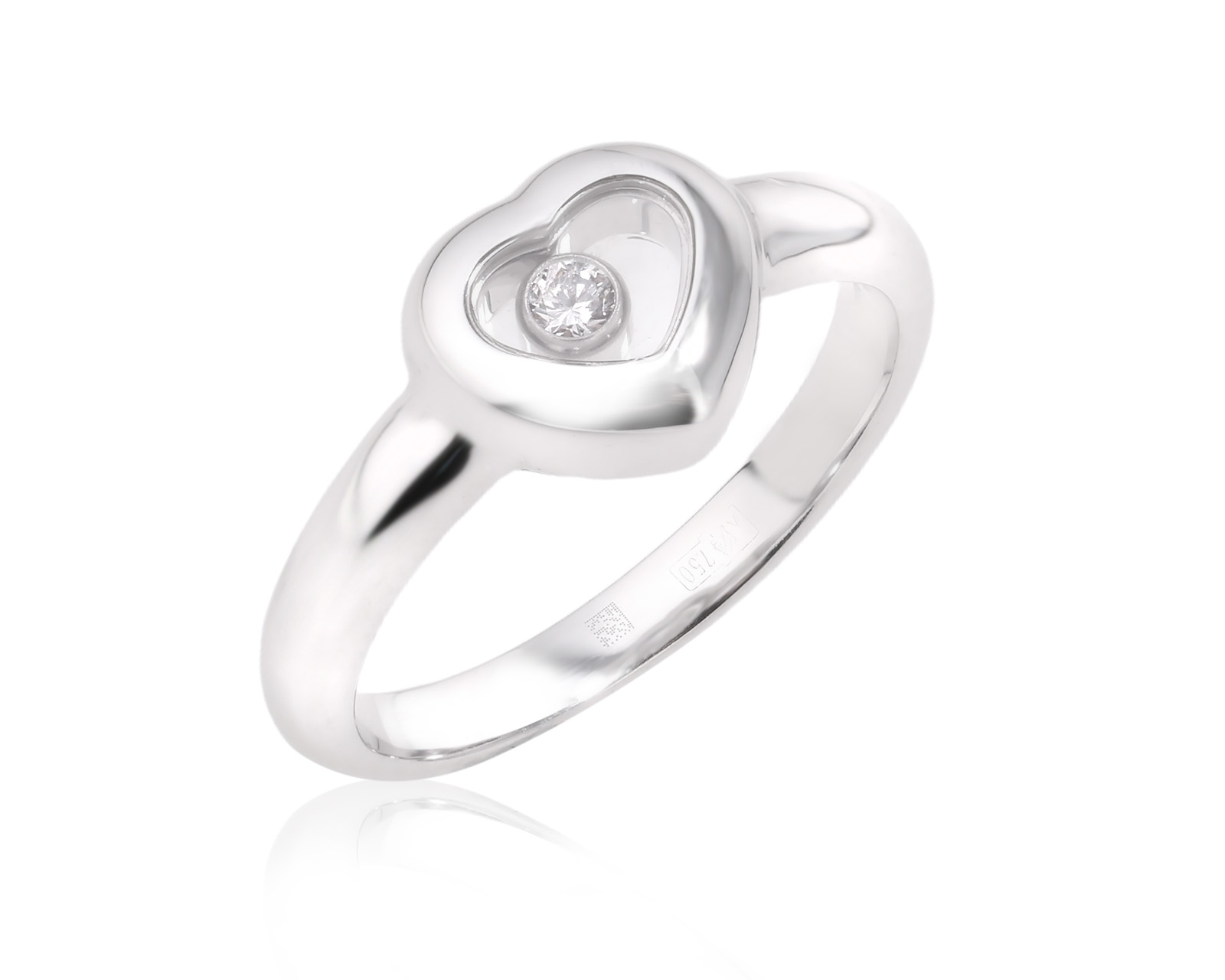 Оригинальное золотое кольцо с бриллиантом 0.05ct Chopard 111125/4