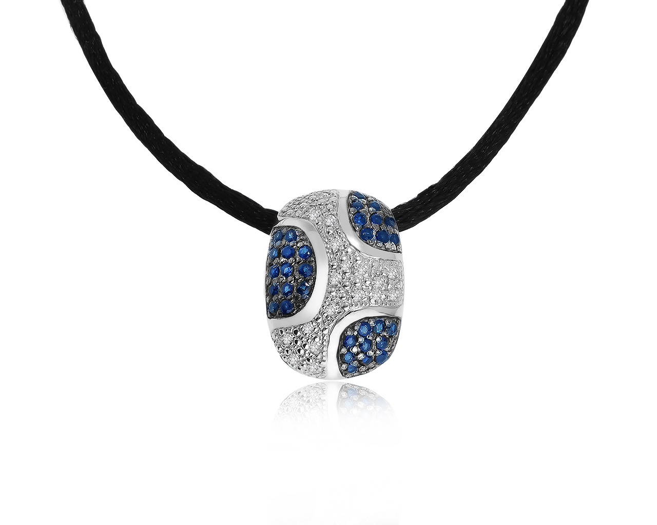 Нарядный золотой кулон с сапфирами 0.74ct 170321/13 Нарядный золотой кулон с сапфирами 0.74ct 170321/13