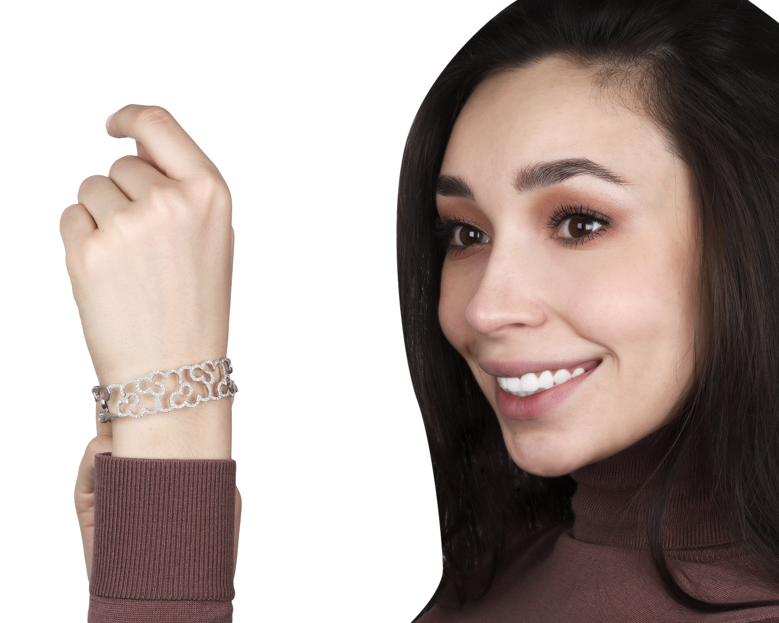 Шикарный золотой браслет с бриллиантами 1.33ct