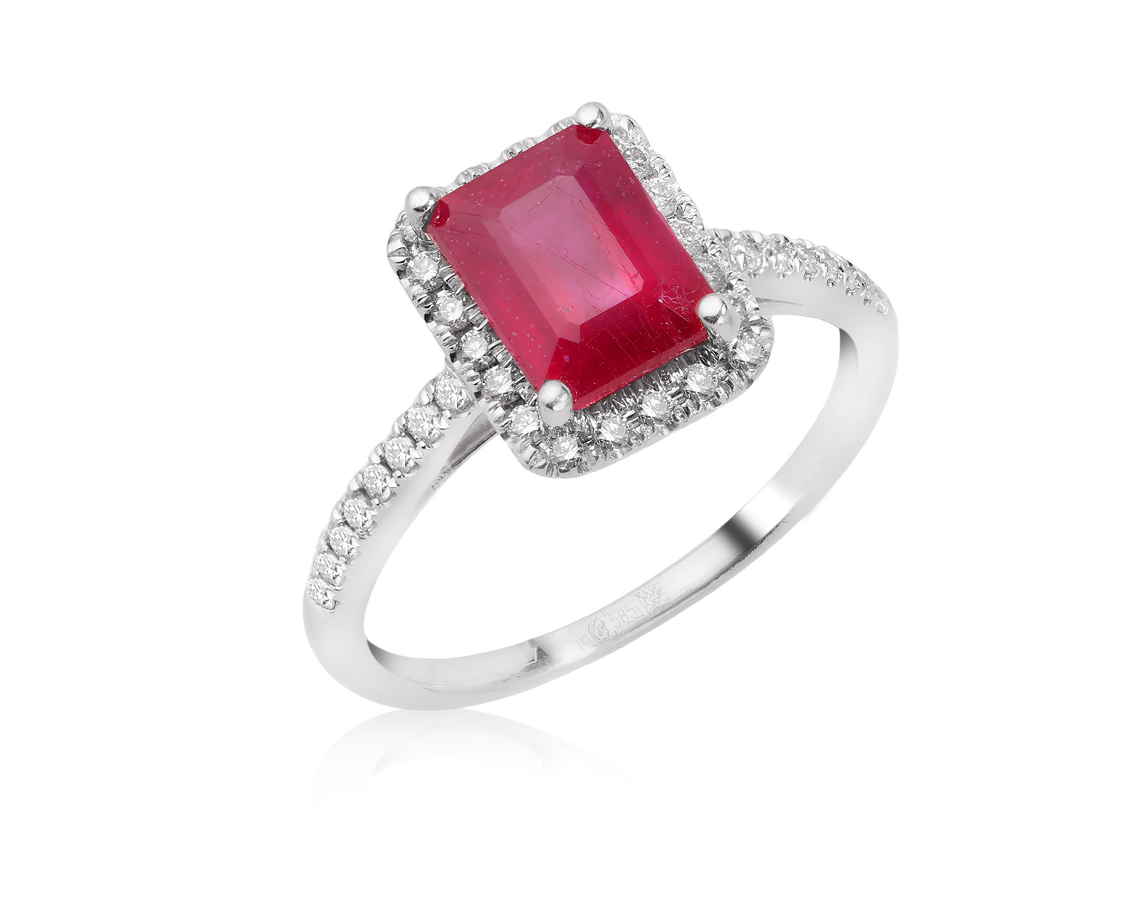 Оригинальное золотое кольцо с рубином 2.15ct МЮЗ 290426/1