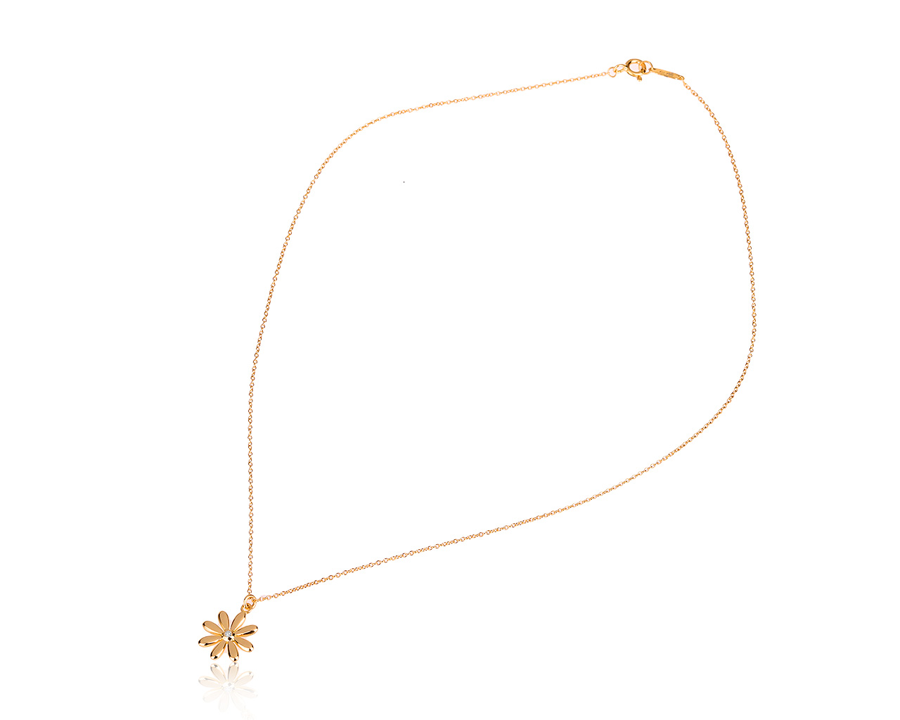 Оригинальный золотой кулон с бриллиантом 0.01ct Tiffany&Co