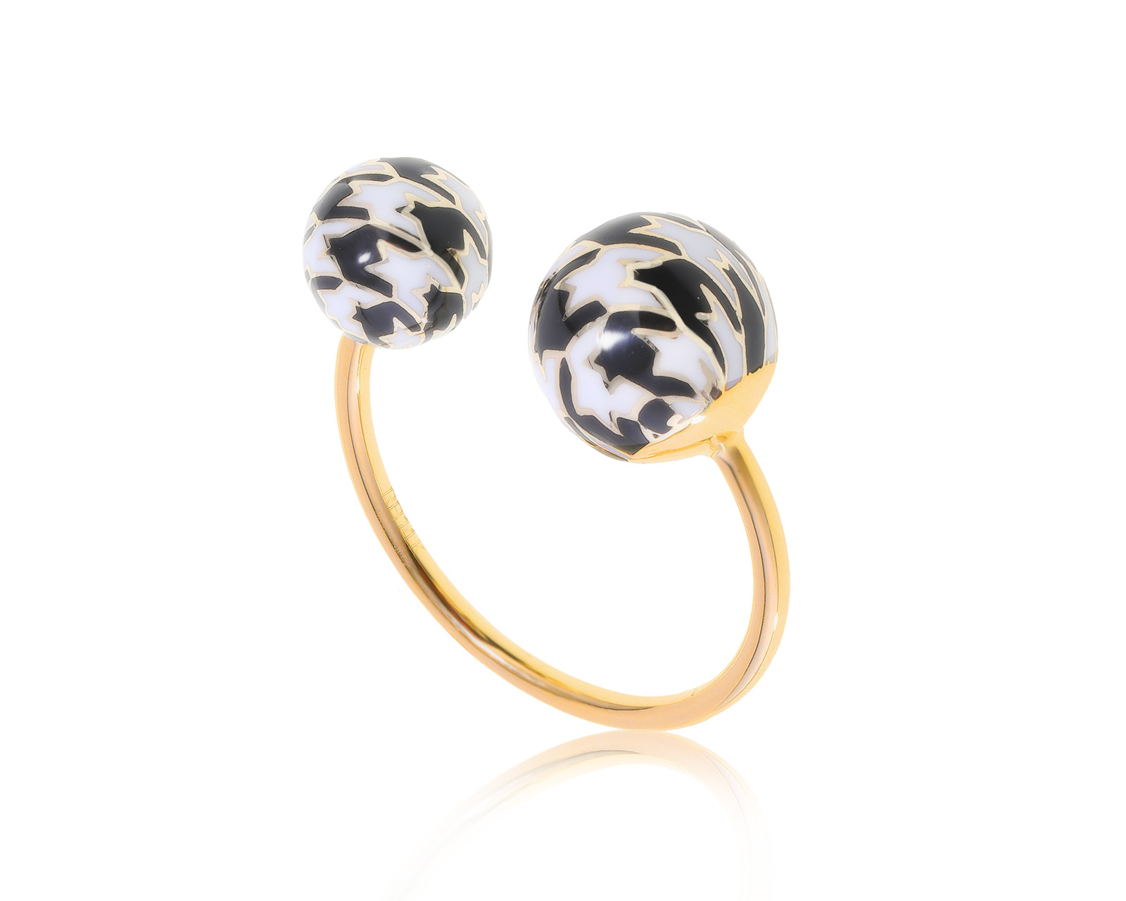 Оригинальное золотое кольцо Roberto Bravo Pied De Poule 170123/16