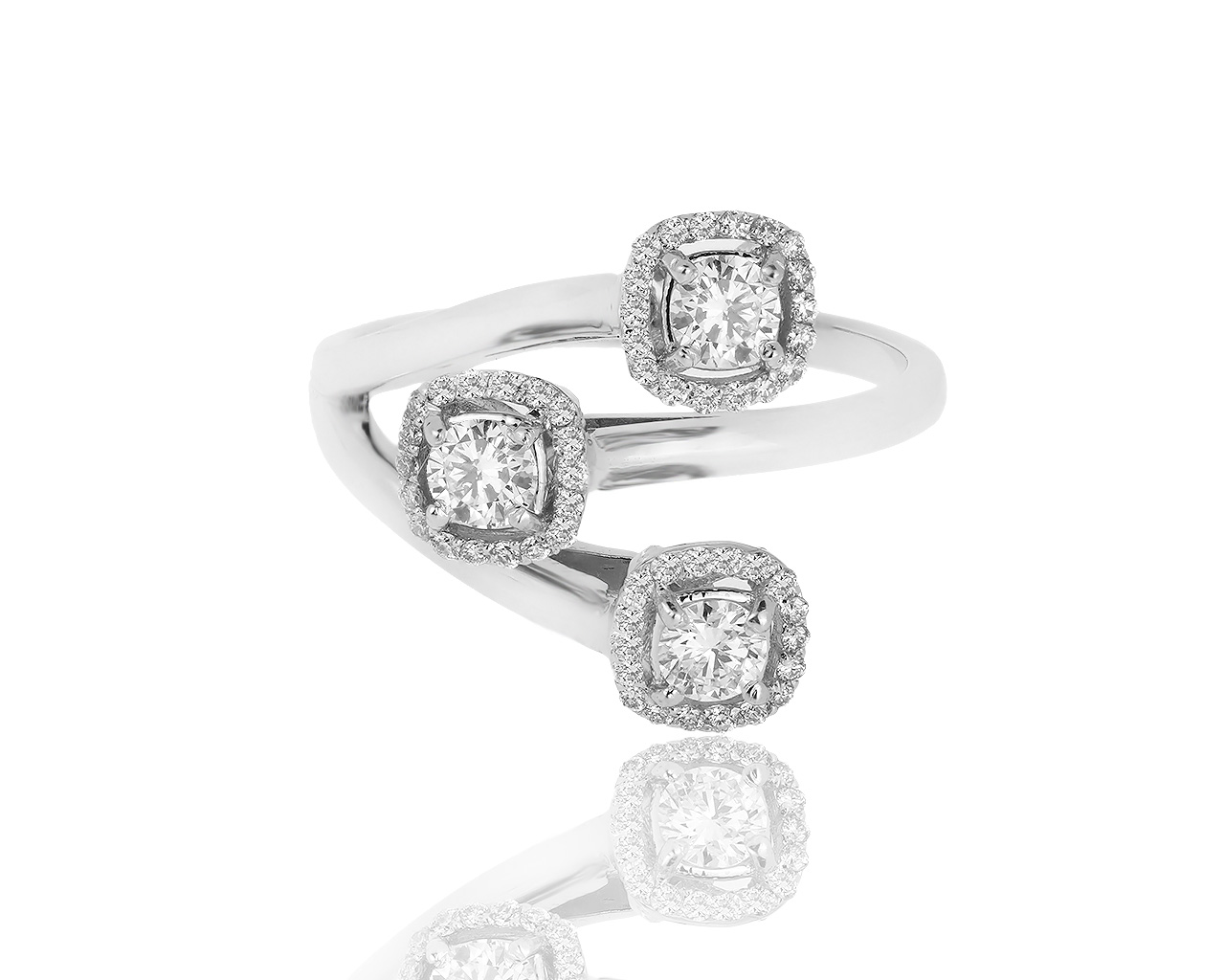 Притягательное золотое кольцо с бриллиантами 0.64ct 240419/6