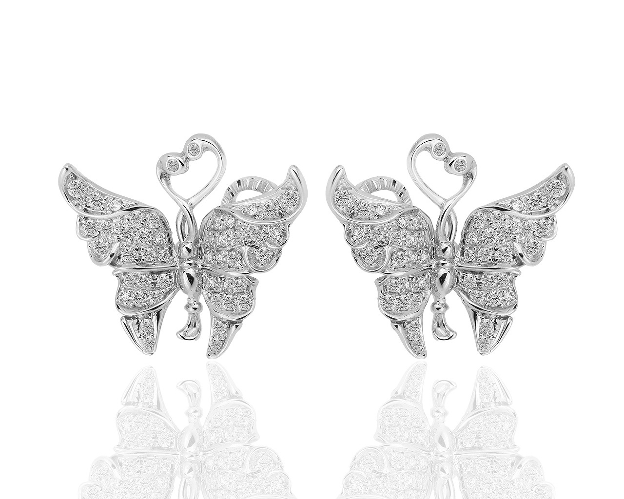 Красивые золотые серьги с бриллиантами 0.76ct Carrera y Carrera 170419/13