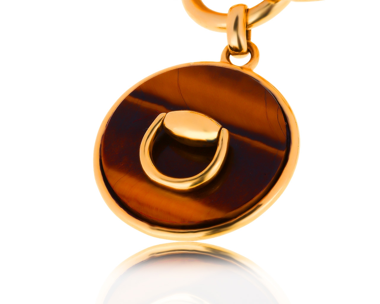 Эстетичный золотой браслет Gucci Horsebit