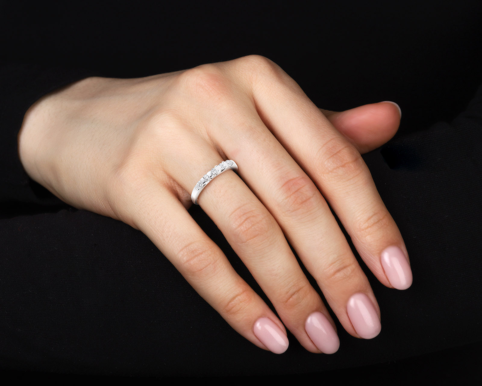Золотое кольцо с бриллиантами 0.22ct