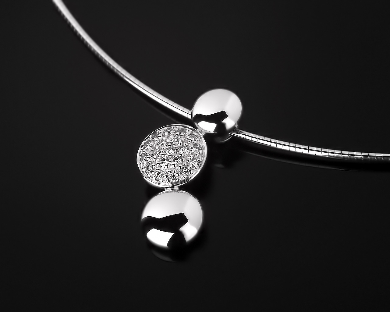 Стильная золотая подвеска с бриллиантами 0.17ct 171117/3